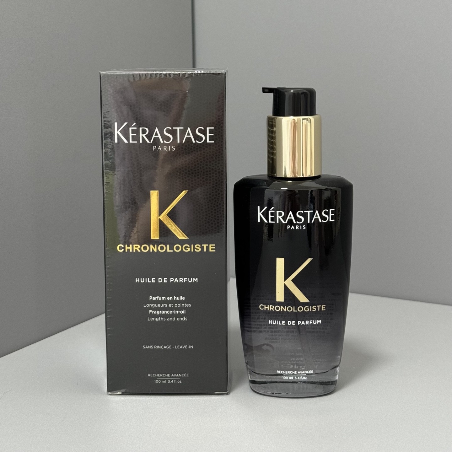 卡诗黑钻发油100ml实拍现货卡诗黑钻护发精油100ml，专业护发 发中的爱马仕 号称神仙精油 所有发质适用不油腻 高级香超好闻 可以层深滋养修护发丝