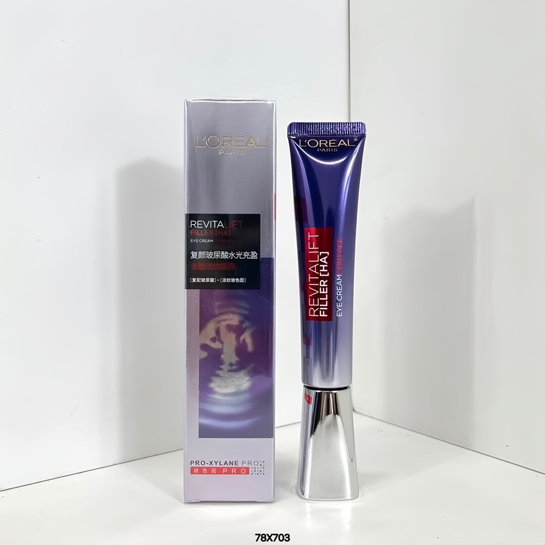 欧莱雅紫熨斗眼霜30ml渐变版二代欧莱雅按摩头渐变眼霜'欧莱雅紫熨斗全脸眼霜30ml 按摩头平价好用的大碗眼霜一定是这款紫熨斗 并且它是全脸眼霜 眼尾纹 抬头纹 颈纹都可以用它来淡化 内含赫莲娜黑绷带中的玻色因成分 具有抗衰老效果 双重玻尿酸 乳液质地 好吸收！二代欧莱雅紫熨斗眼霜30ml，